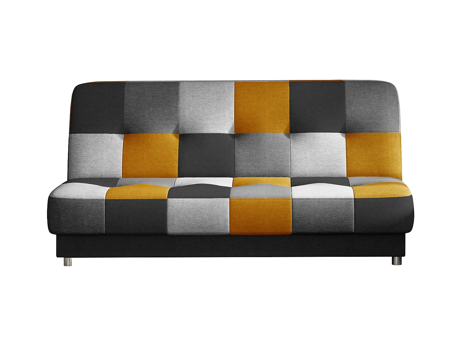 Canapé lit tissu mulitcouleur orange Kady 192cm