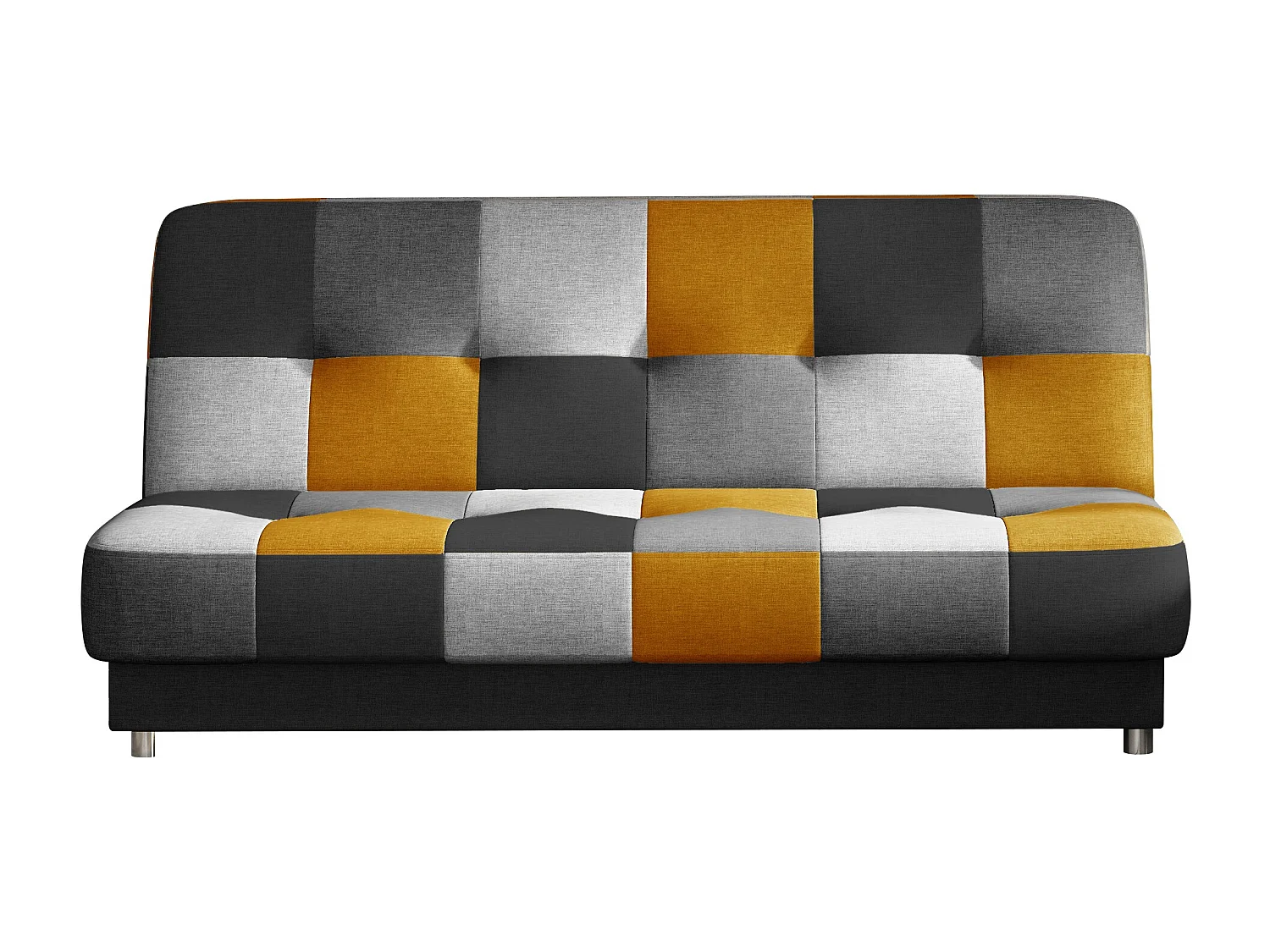 Canapé lit tissu mulitcouleur orange Kady 192cm