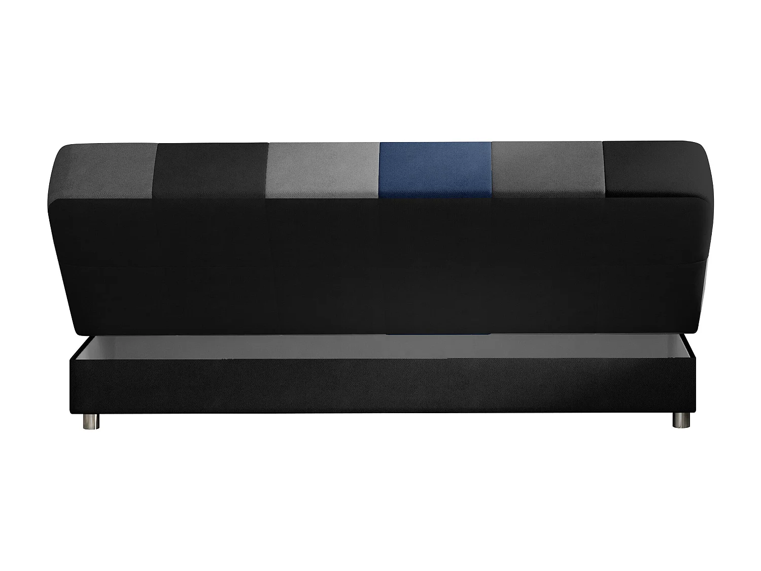 Canapé lit tissu mulitcouleur orange Kady 192cm