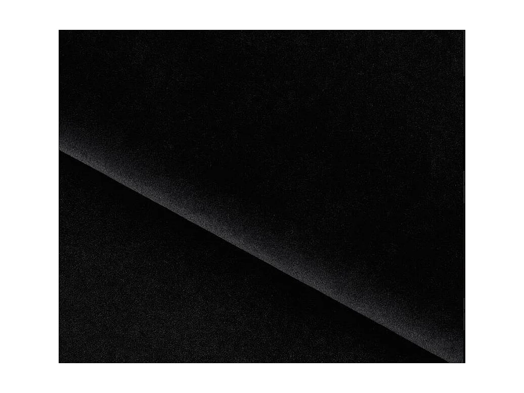 Canapé convertible angle droit velours noir Savary 280cm