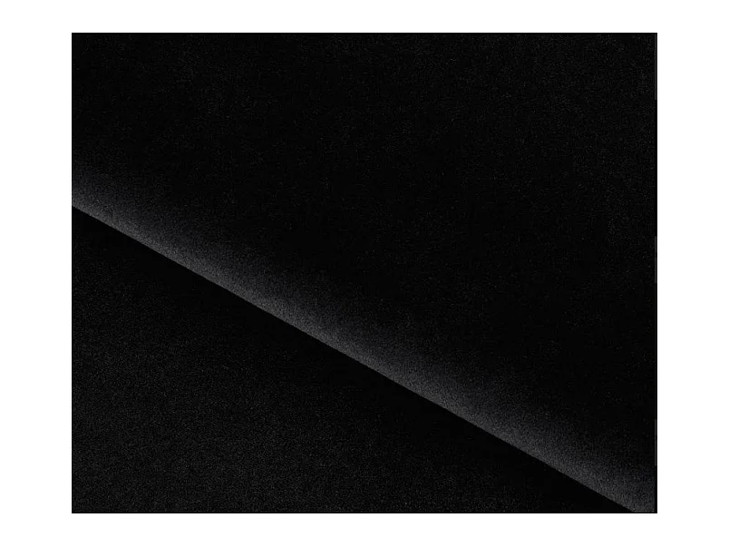 Canapé d'angle droit convertible 5 places en velours noir SAVARY