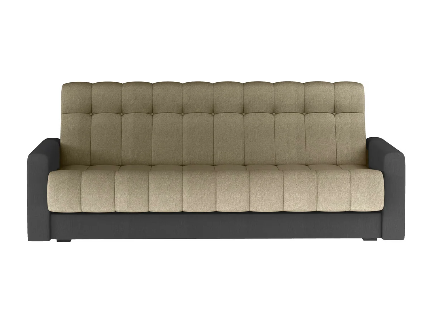 Barote 3-zits lichtbruin en donkergrijs fluwelen slaapbank 210 cm