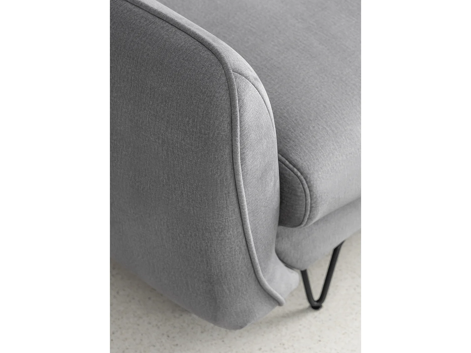 Canapé d'angle droit convertible tissu doux marron Zurik 276cm