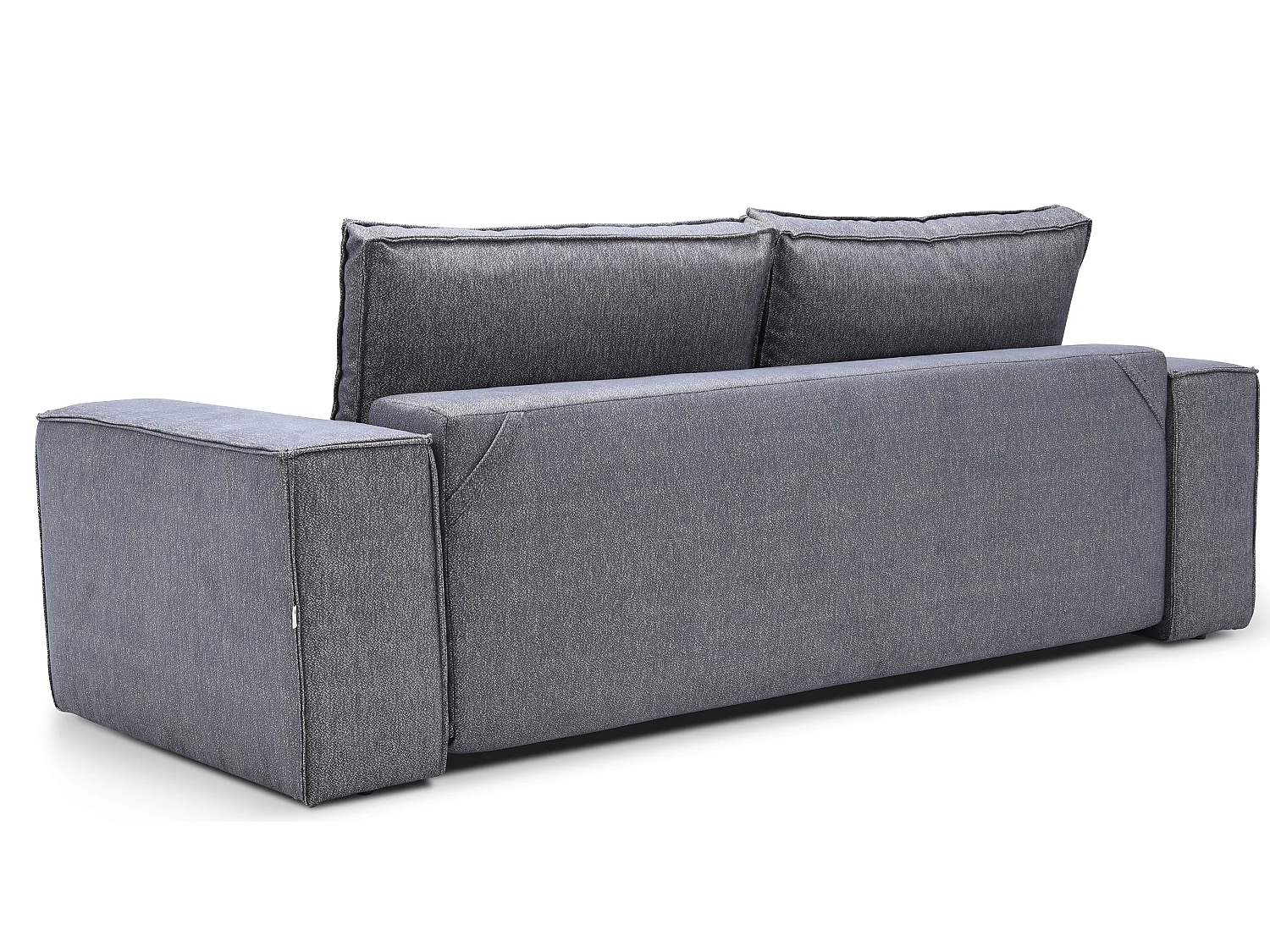 Grand canapé convertible en velours WILACE - Confort moderne et élégant-Gris clair