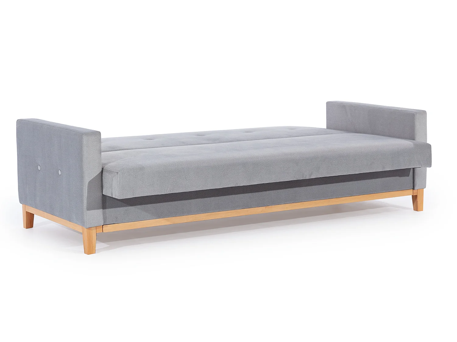 Canapé convertible express 3 places en tissu bleu SALINE