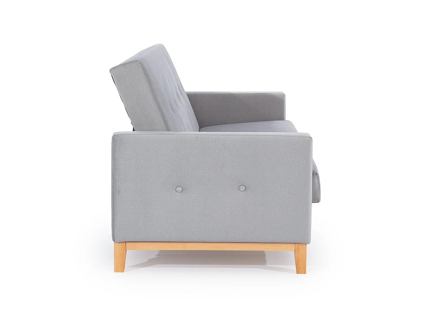 Canapé convertible express 3 places en tissu bleu SALINE