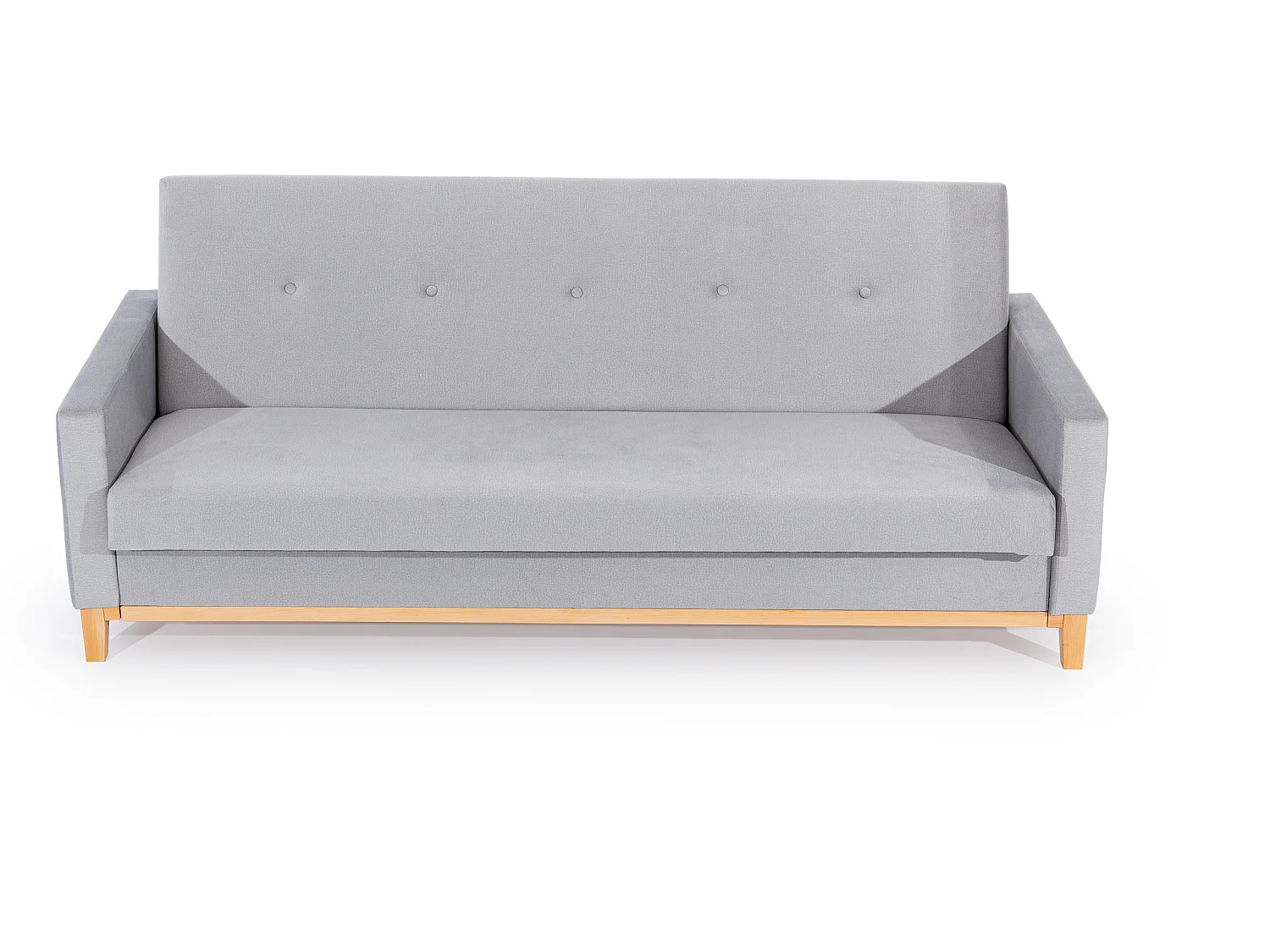 Canapé convertible express 3 places en tissu bleu SALINE