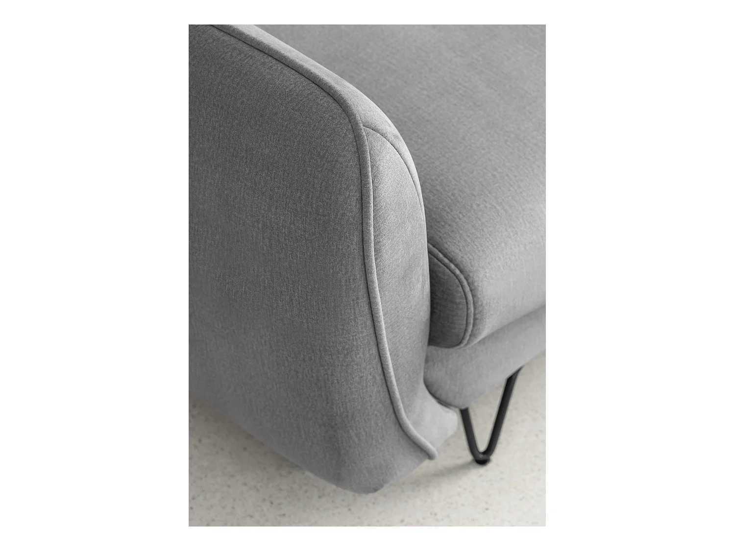 Canapé d'angle droit convertible tissu vert foncé Zurik 276cm