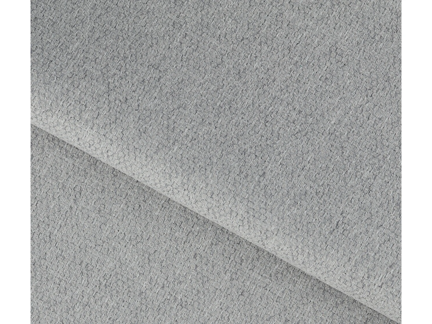 Canapé convertible capitonné angle gauche tissu gris clair chiné Larry 260cm