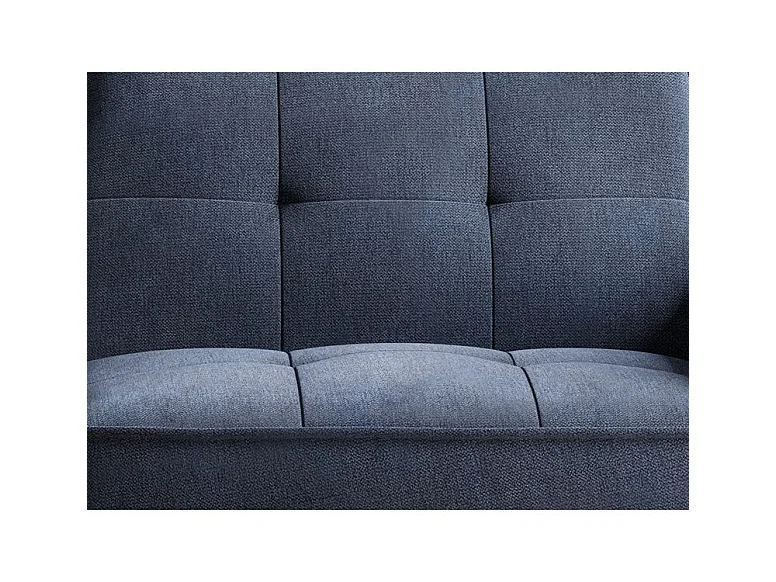 Canapé convertible 3 places en tissu noir