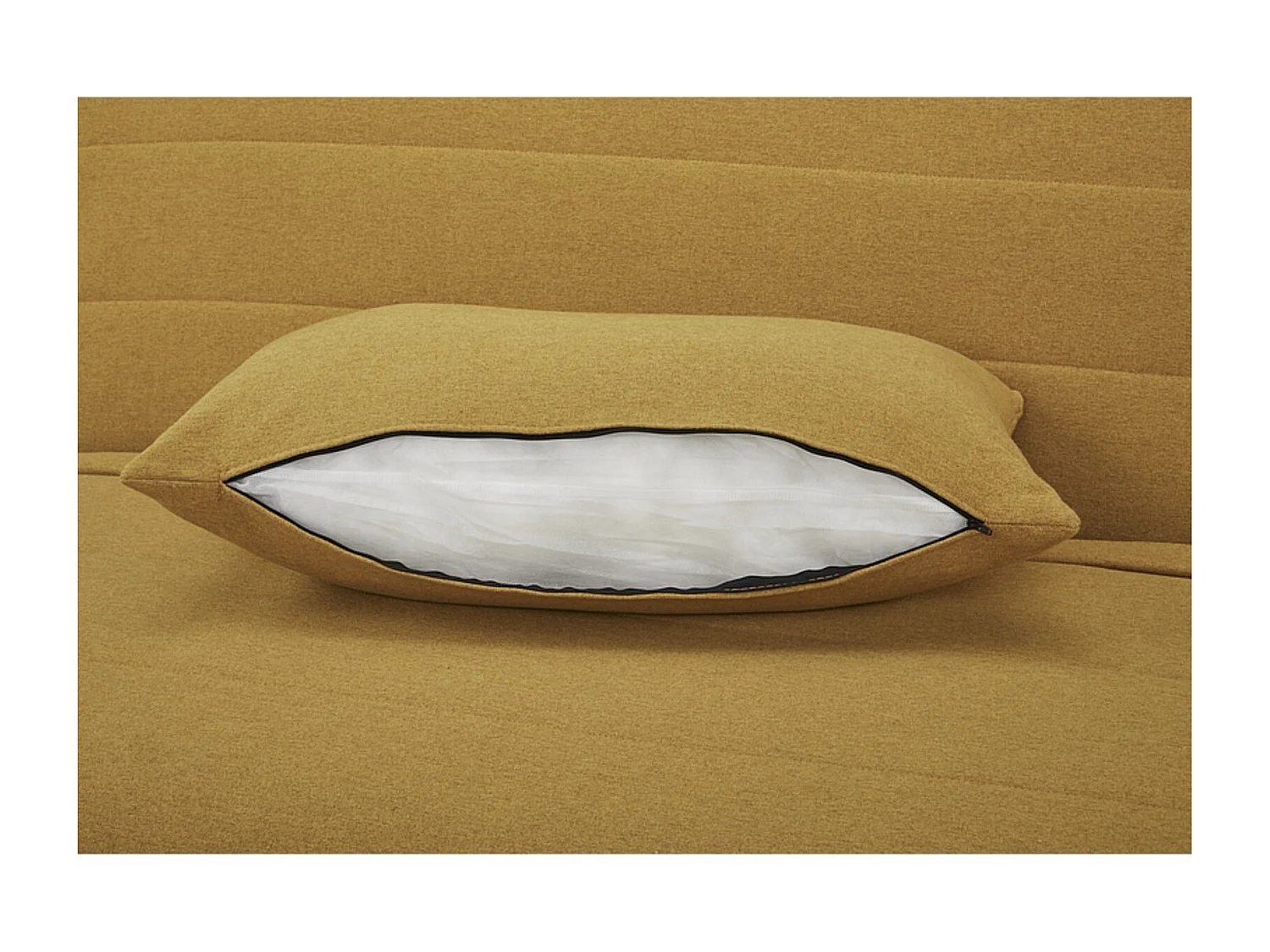 Sofa rozkładana z funkcją spania SPIKE II curry