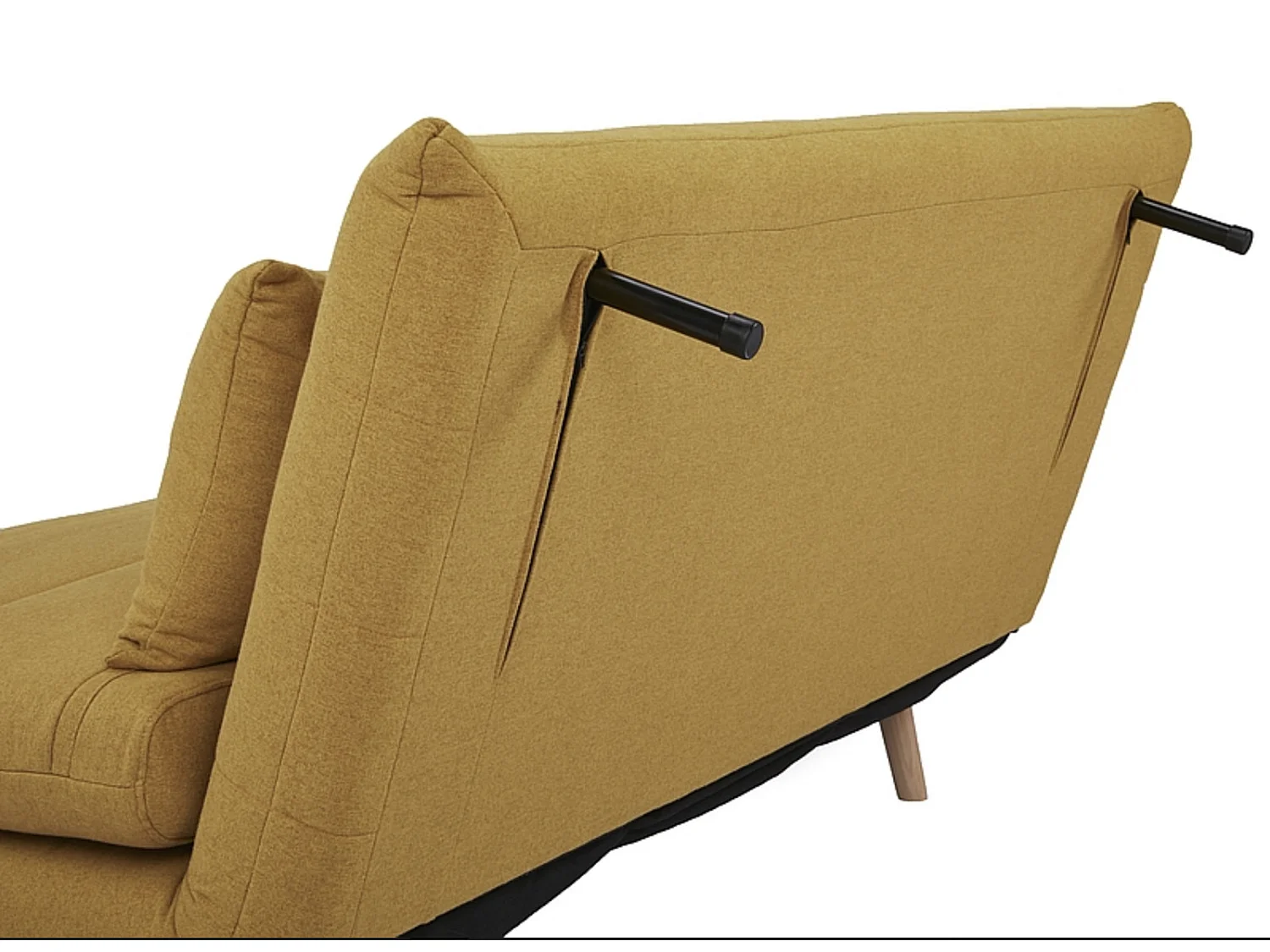 Sofa rozkładana z funkcją spania SPIKE II curry