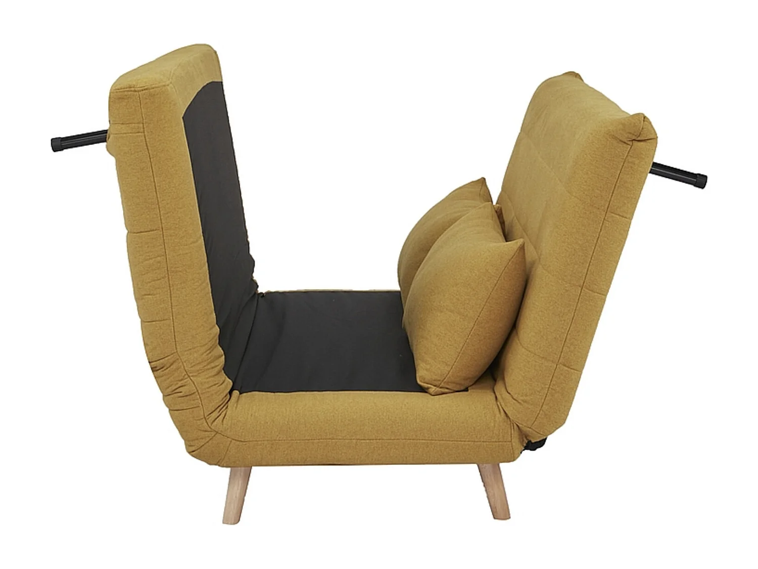 Sofa rozkładana z funkcją spania SPIKE II curry