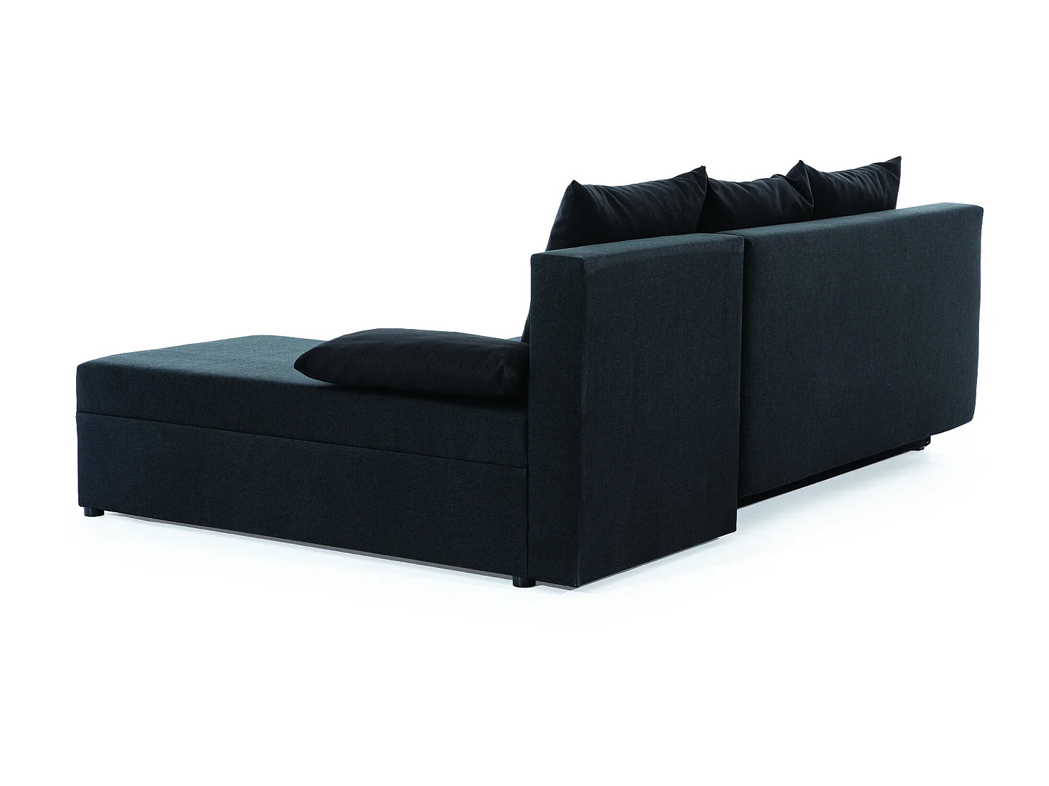 Canapé convertible angle réversible tissu gris foncé Gary 206cm