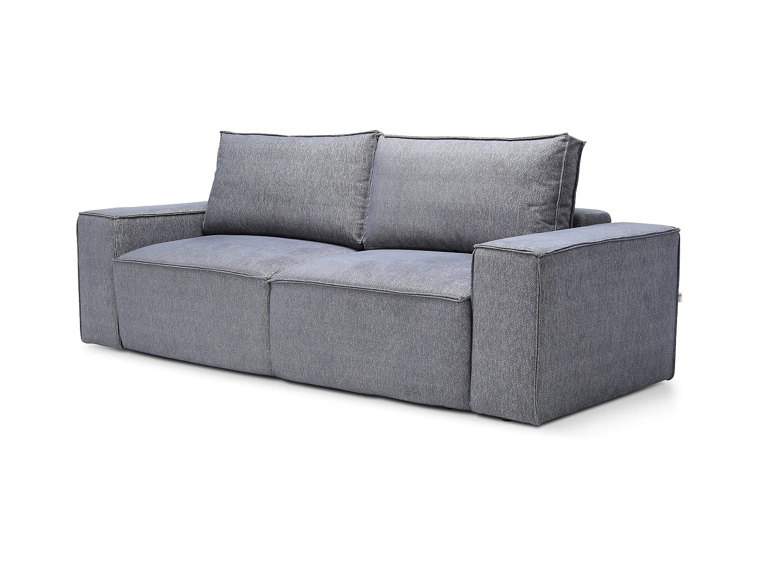 Canapé convertible 4 places tissu beige chiné Willace 260cm