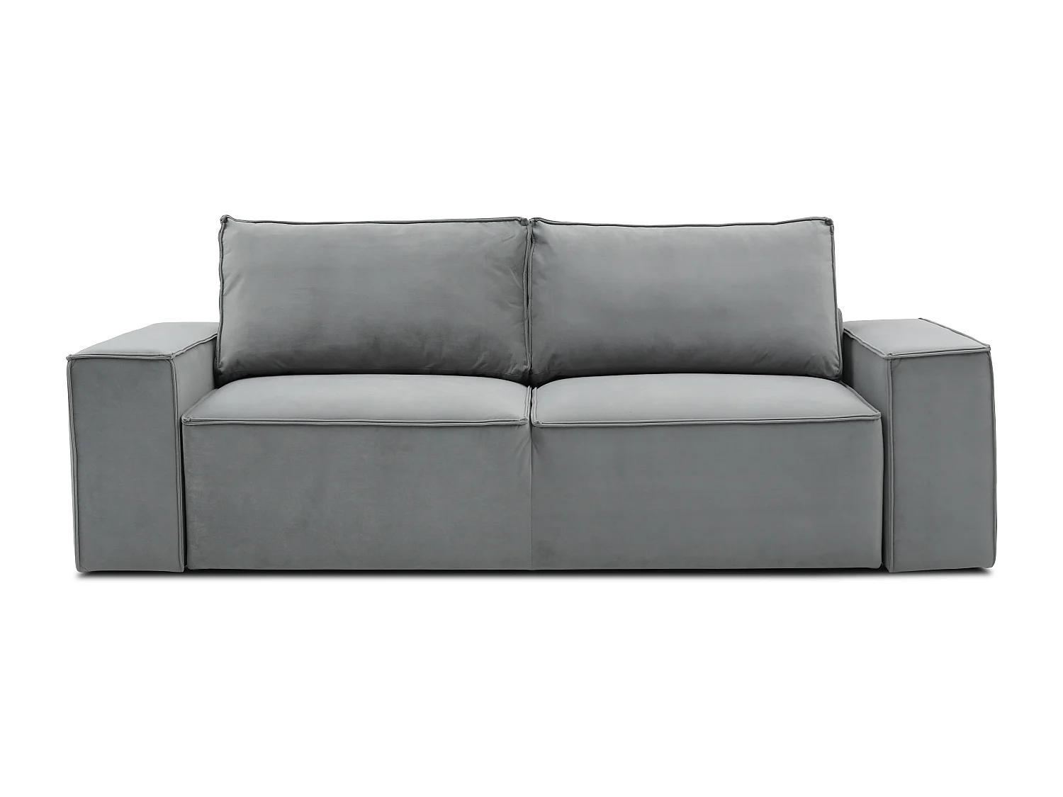 Canapé convertible 4 places tissu beige chiné Willace 260cm