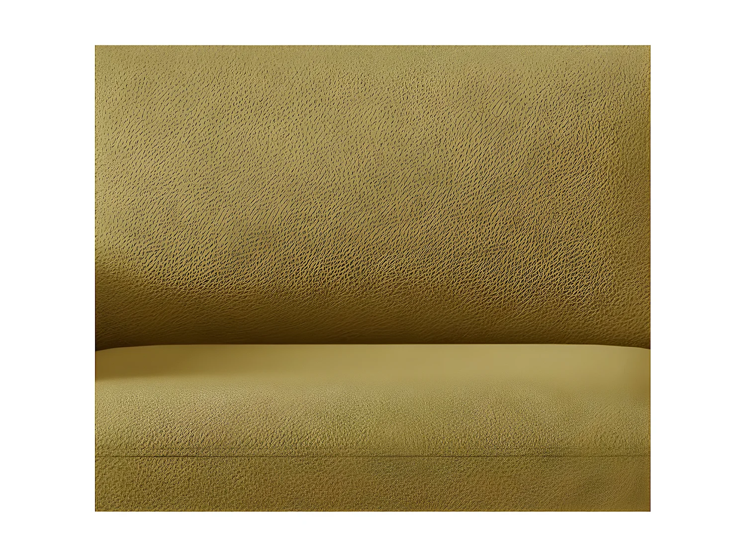Canapé convertible 3-4 places velours jaune ocre et pieds métal noir Zora 250cm