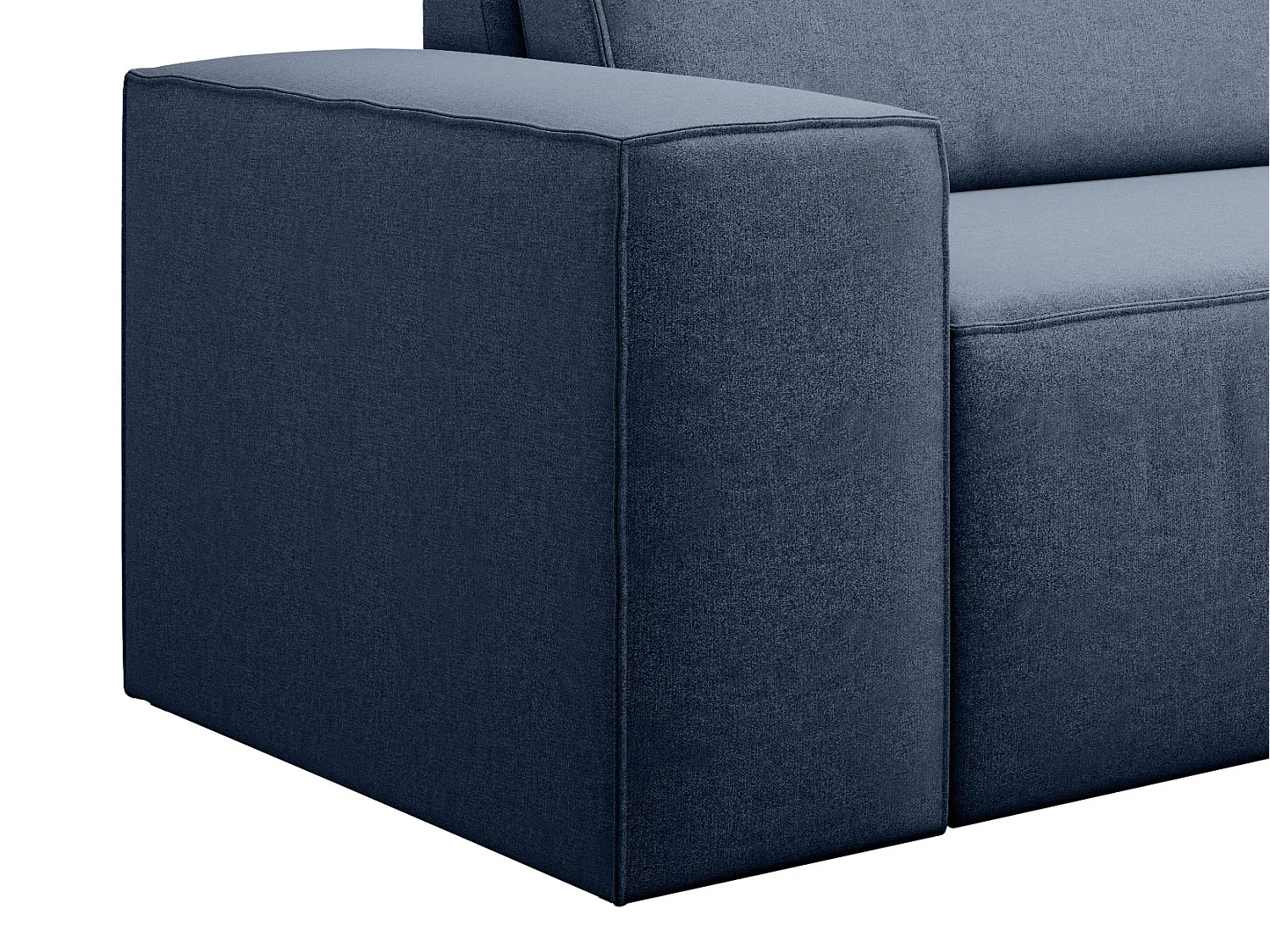 Canapé convertible 4 places tissu bleu clair Willace 260cm