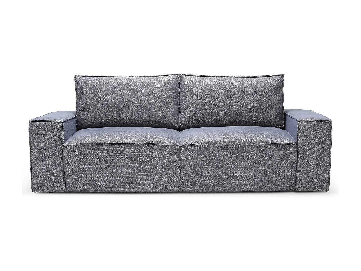 Canapé convertible 4 places tissu bleu clair Willace 260cm