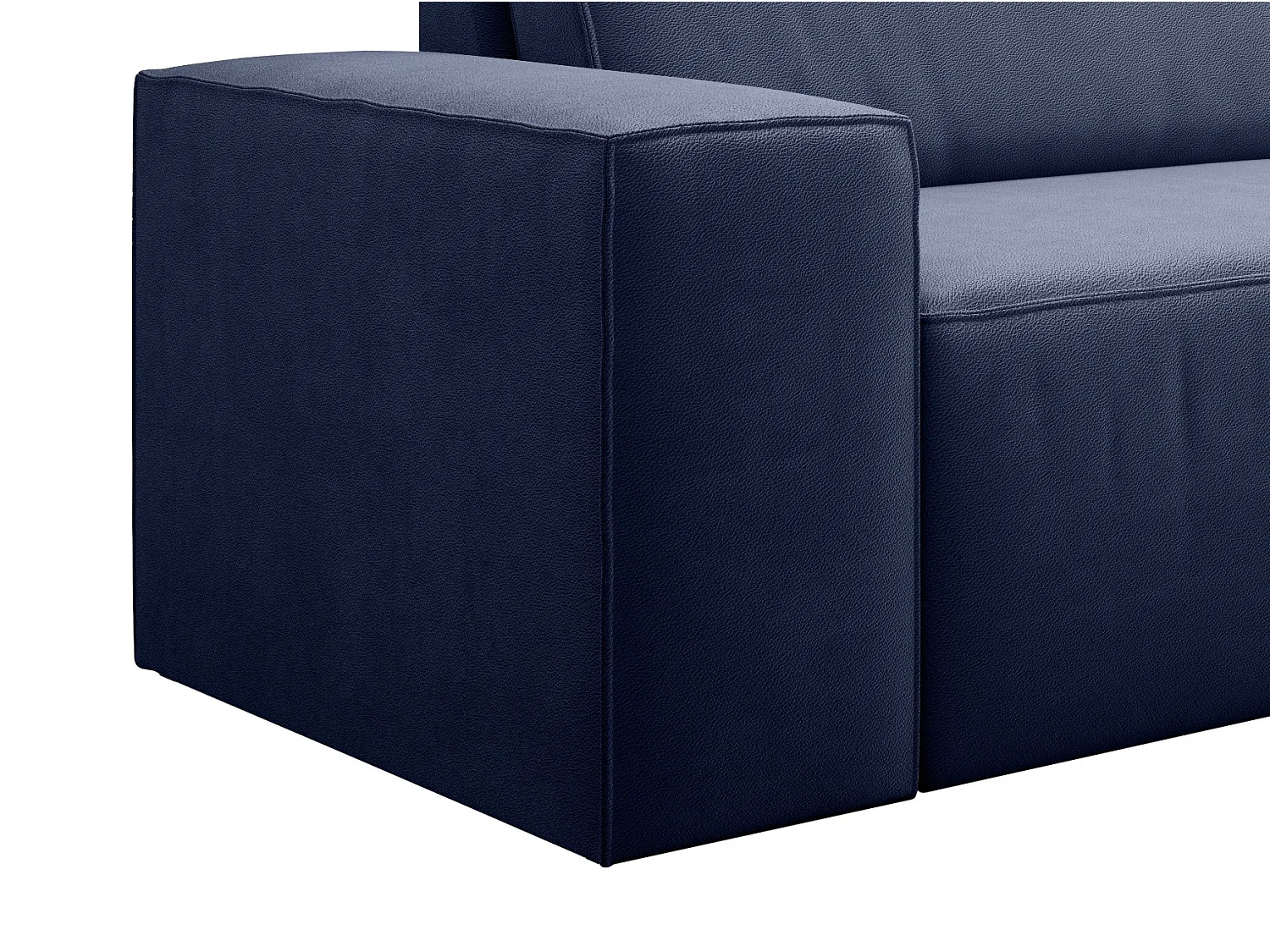 4-zits slaapbank in turquoise blauwe stof Willace 260 cm