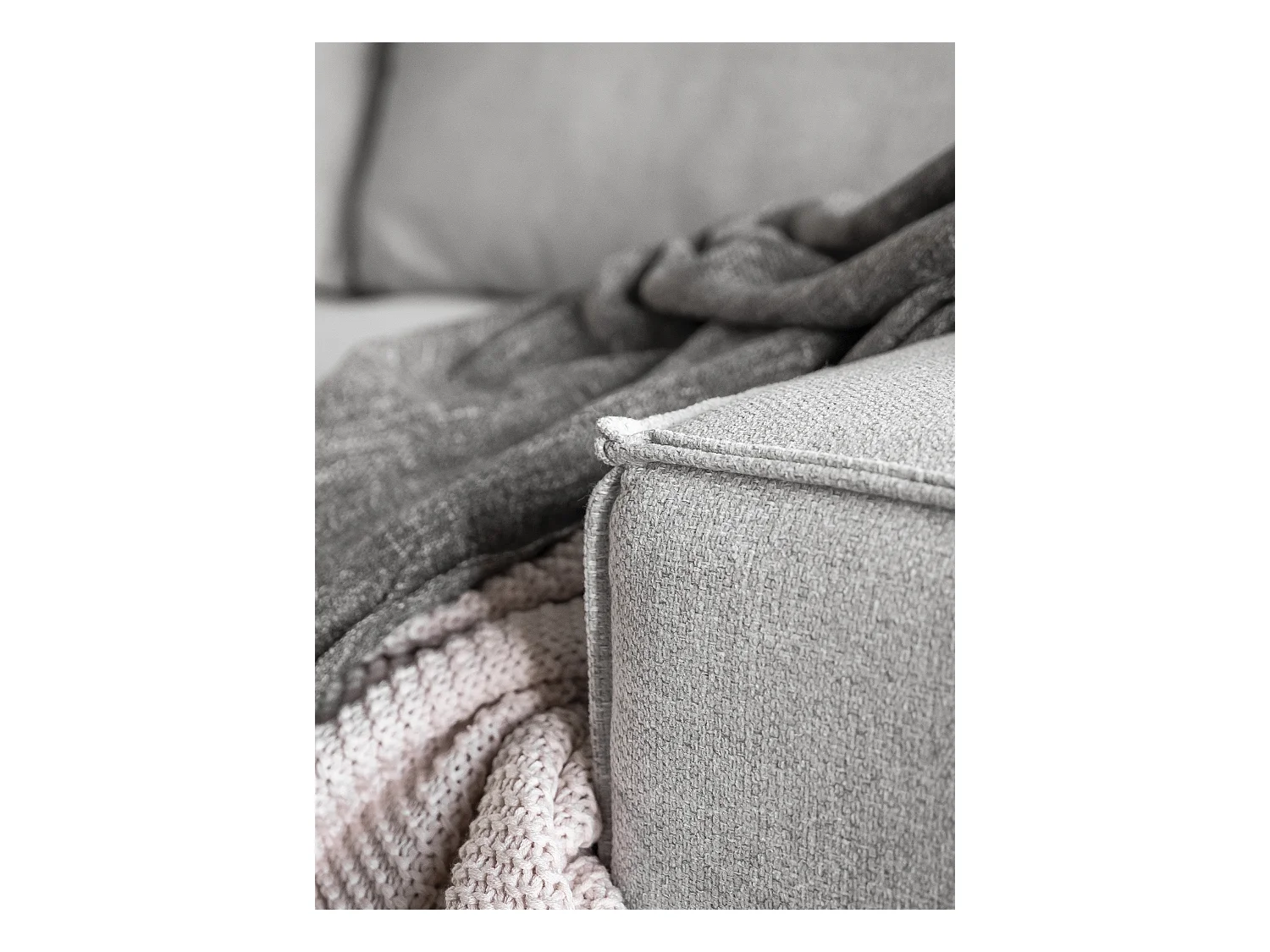 Canapé d'angle gauche convertible moderne tissu beige foncé Willace 302cm