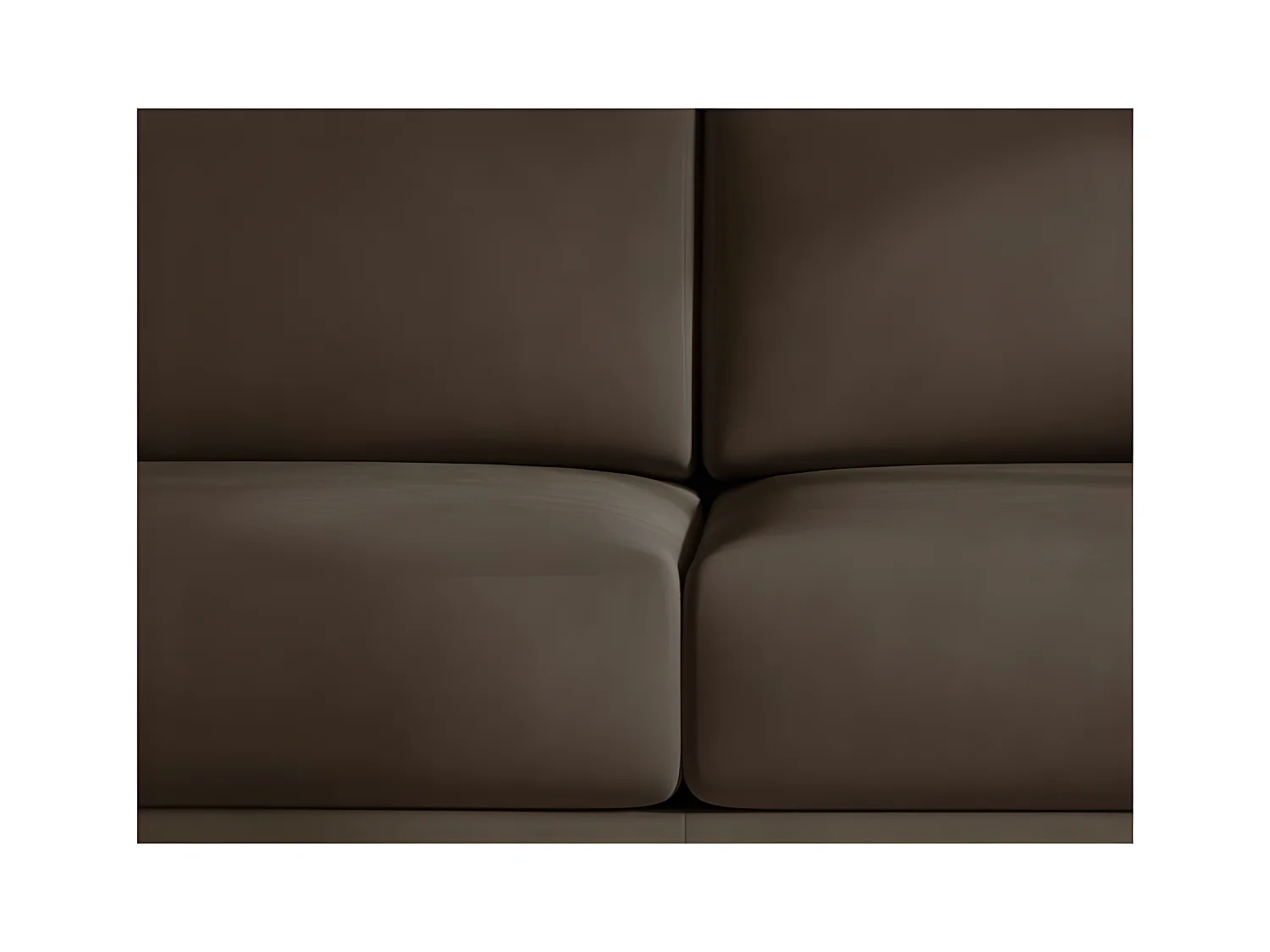 Sofá convertible recto DAVINA de terciopelo con compartimento de almacenamiento - Patas de metal negro-Color Marrón oscuro