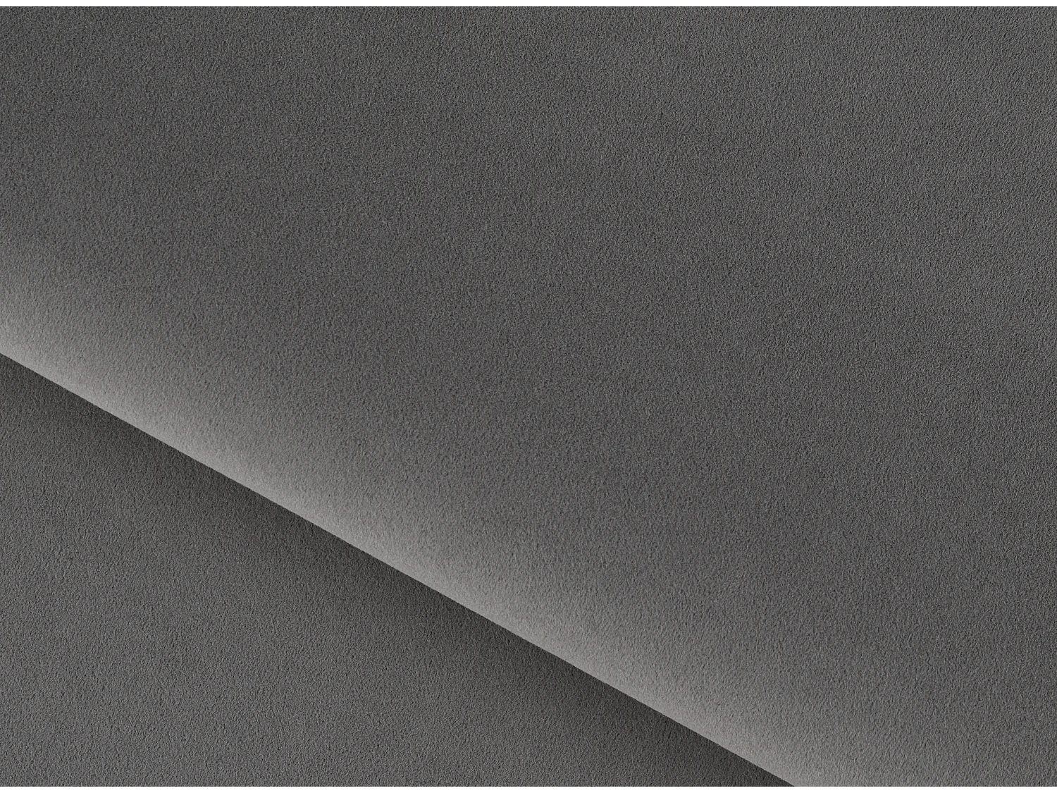 Canapé convertible angle gauche velours gris Grenky 276cm