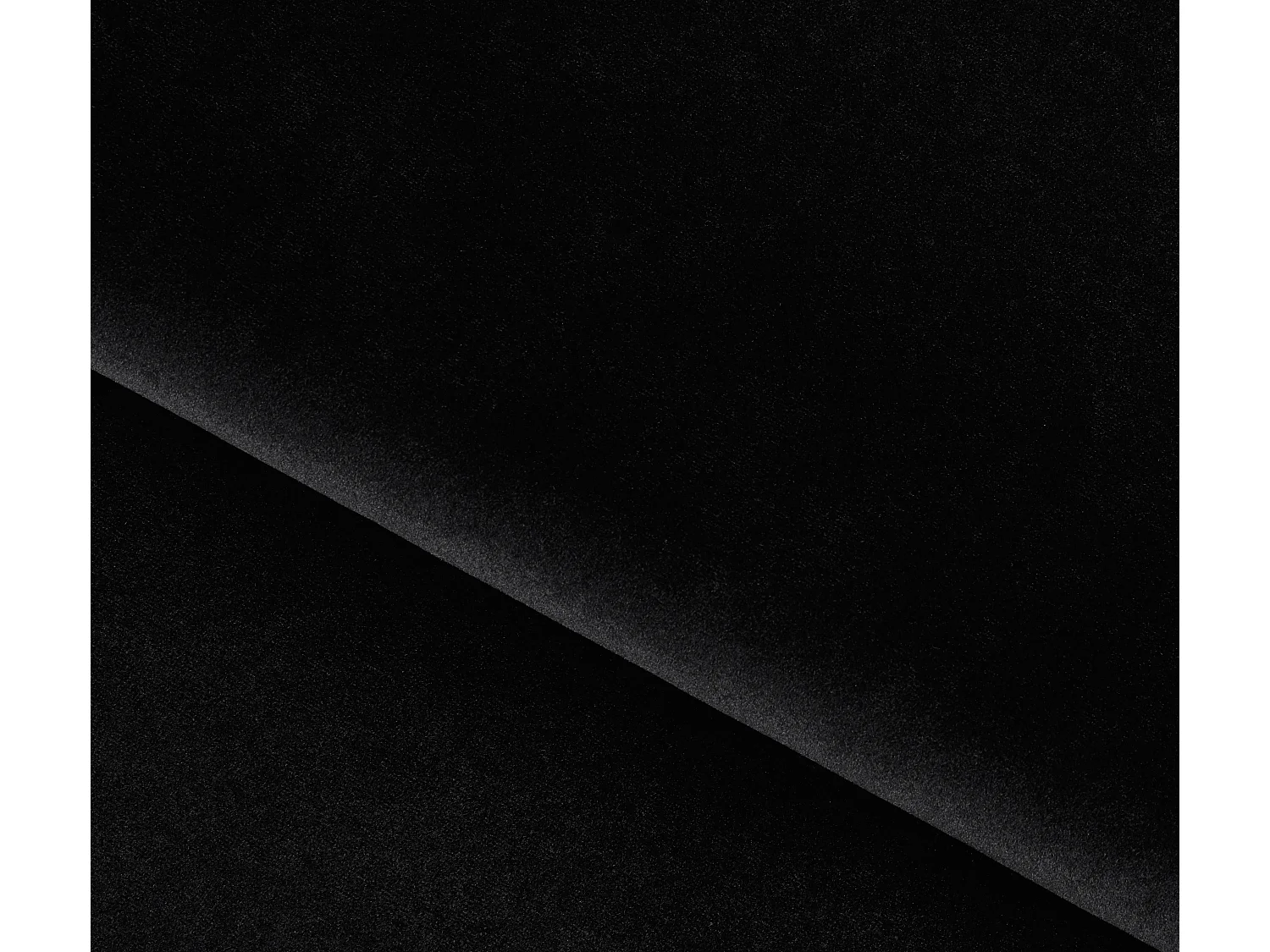 Canapé convertible capitonné angle gauche velours noir Larry 260cm