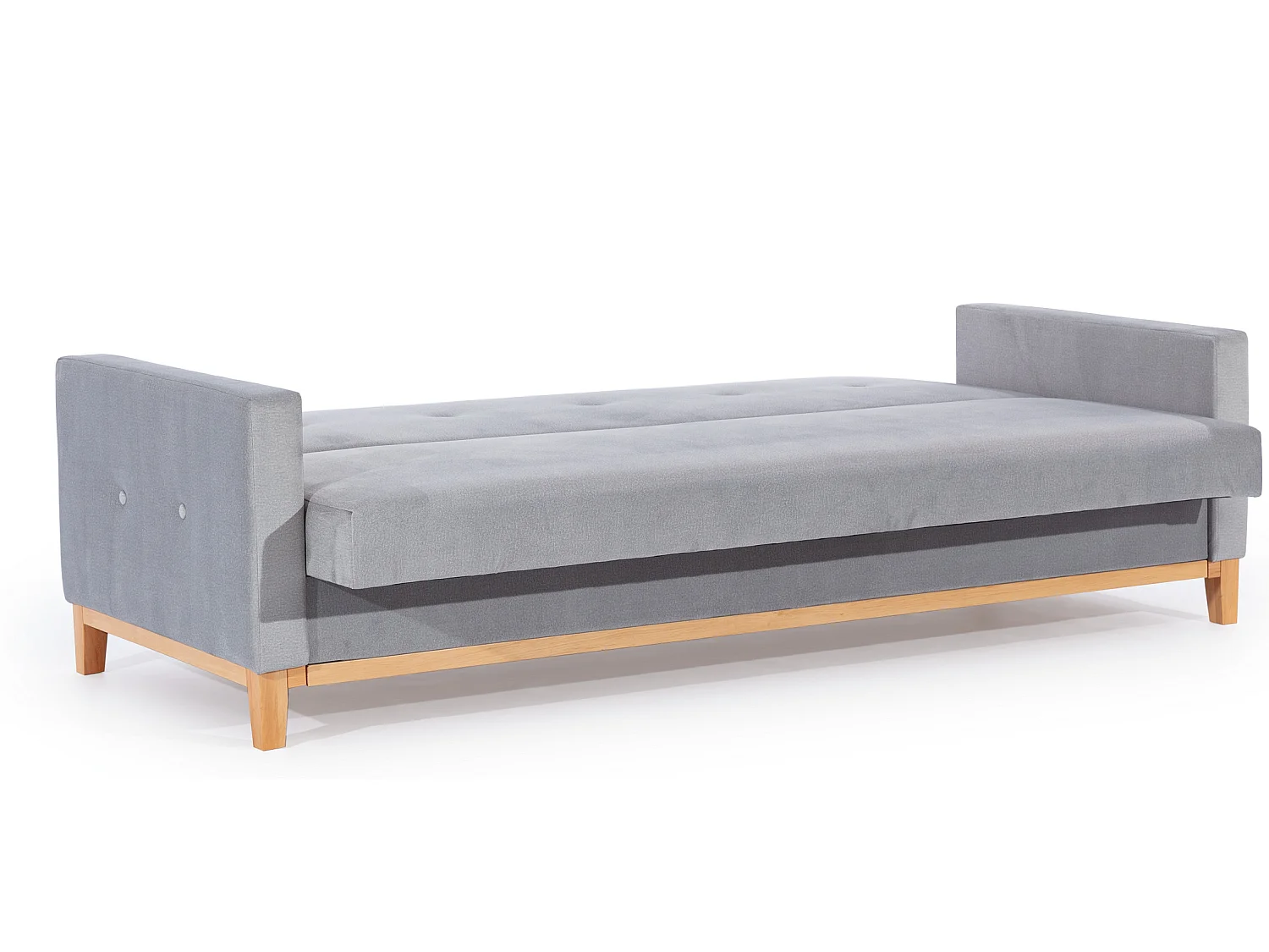 Canapé convertible express 3 places en tissu gris SALINE