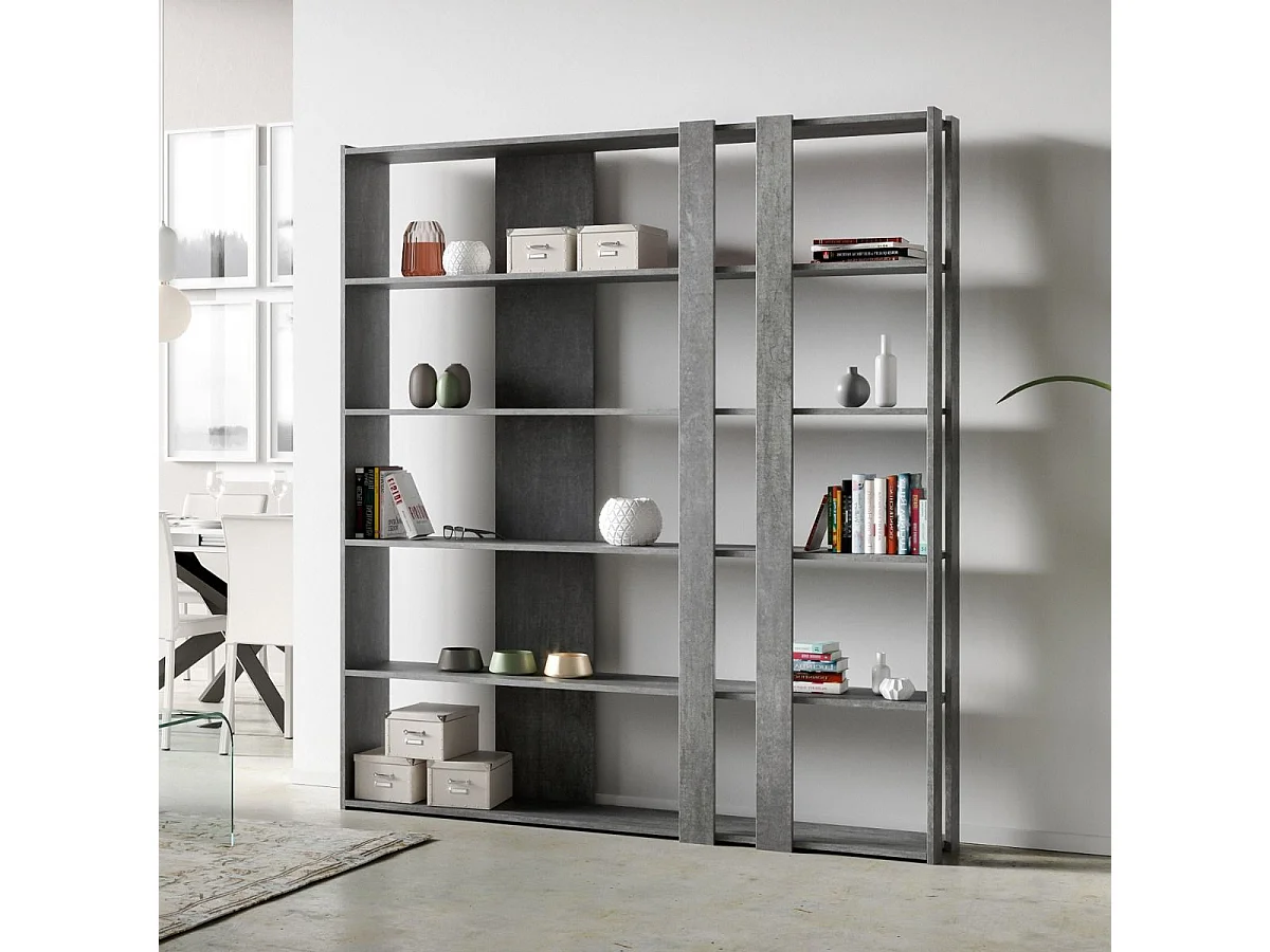 Open boekenkast Kato C Cement