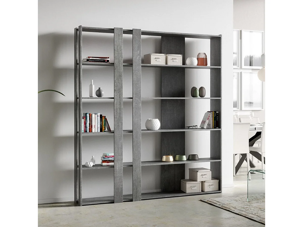 Open boekenkast Kato C Cement