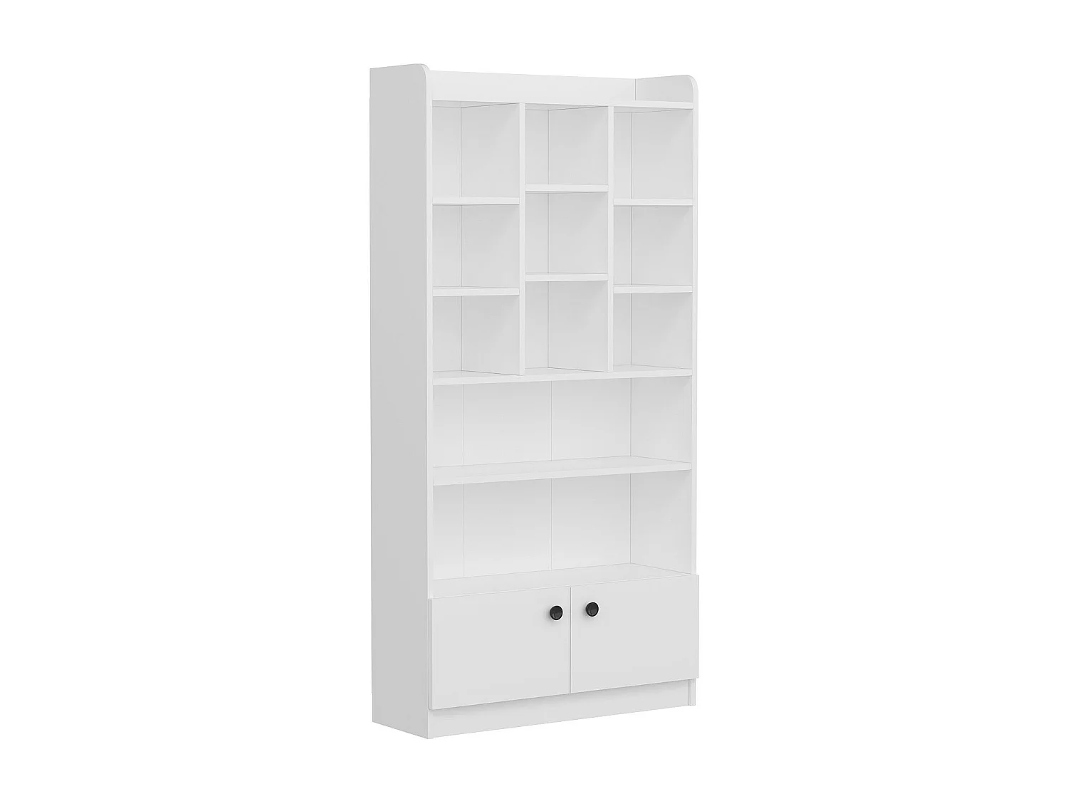 Estante de estilo escandinavo – 90 x 180 x 30 cm – branca – painel de partículas revestido de melamina