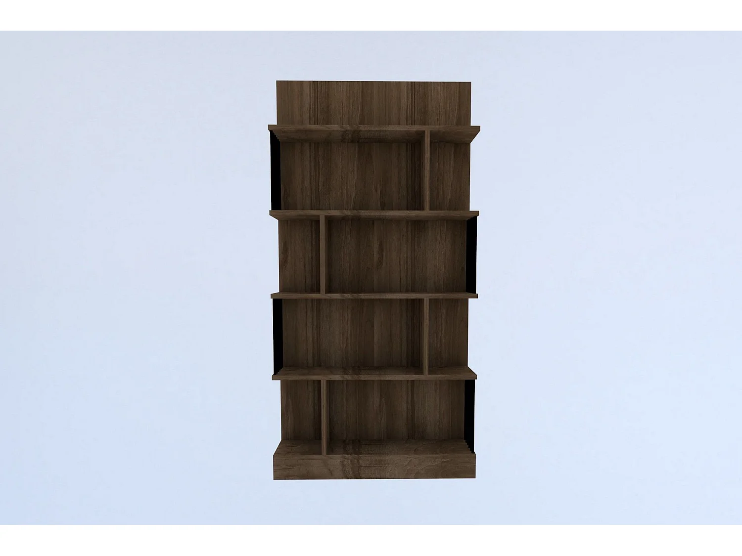 Librería de nogal – 80 cm x 160 cm x 21,8 cm – revestida en melamina