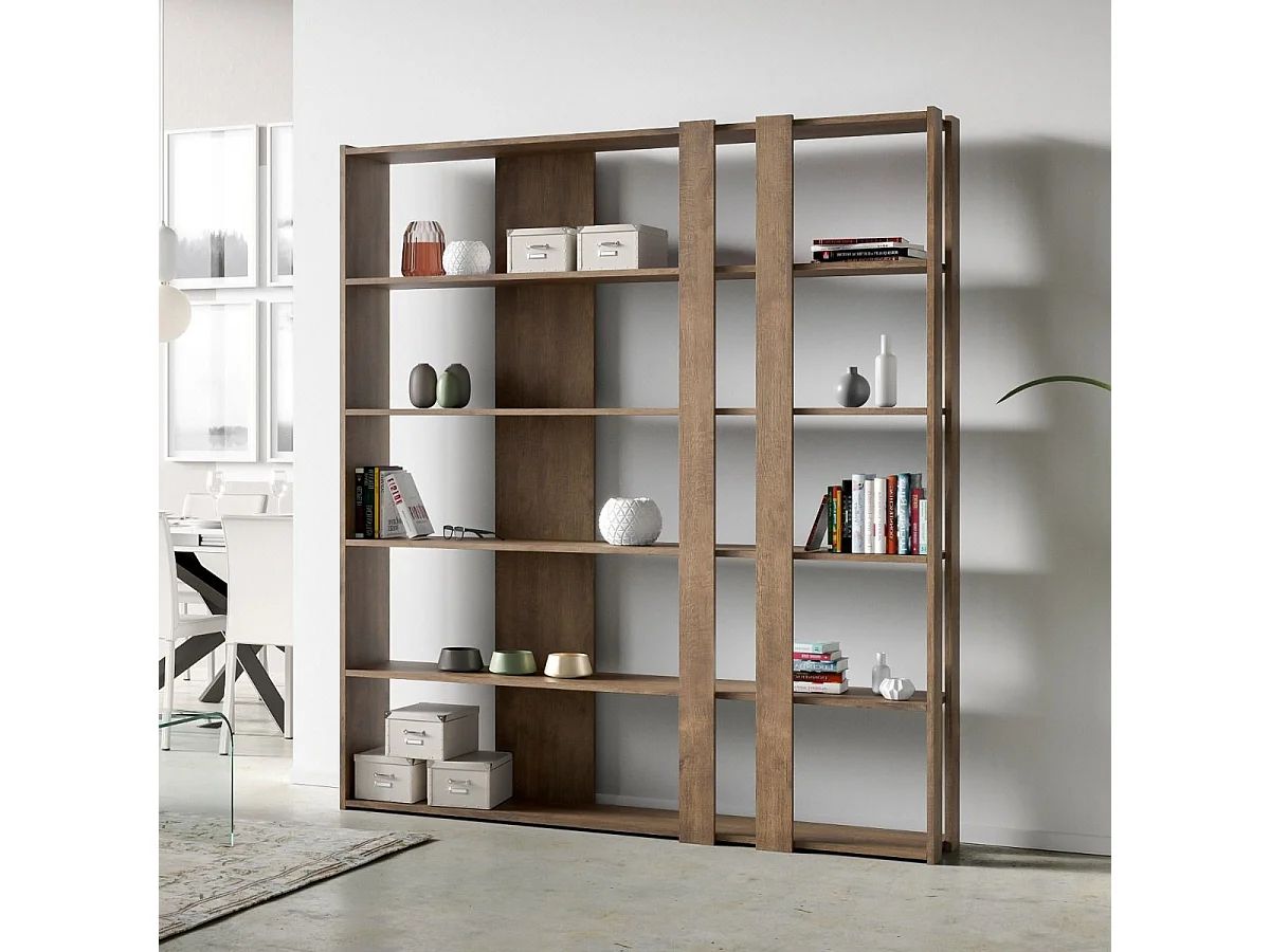 Open boekenkast Kato C Walnoot