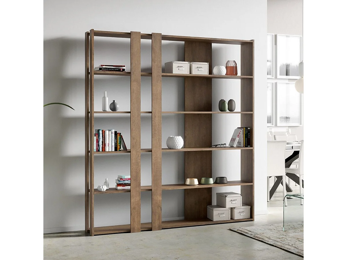 Open boekenkast Kato C Walnoot