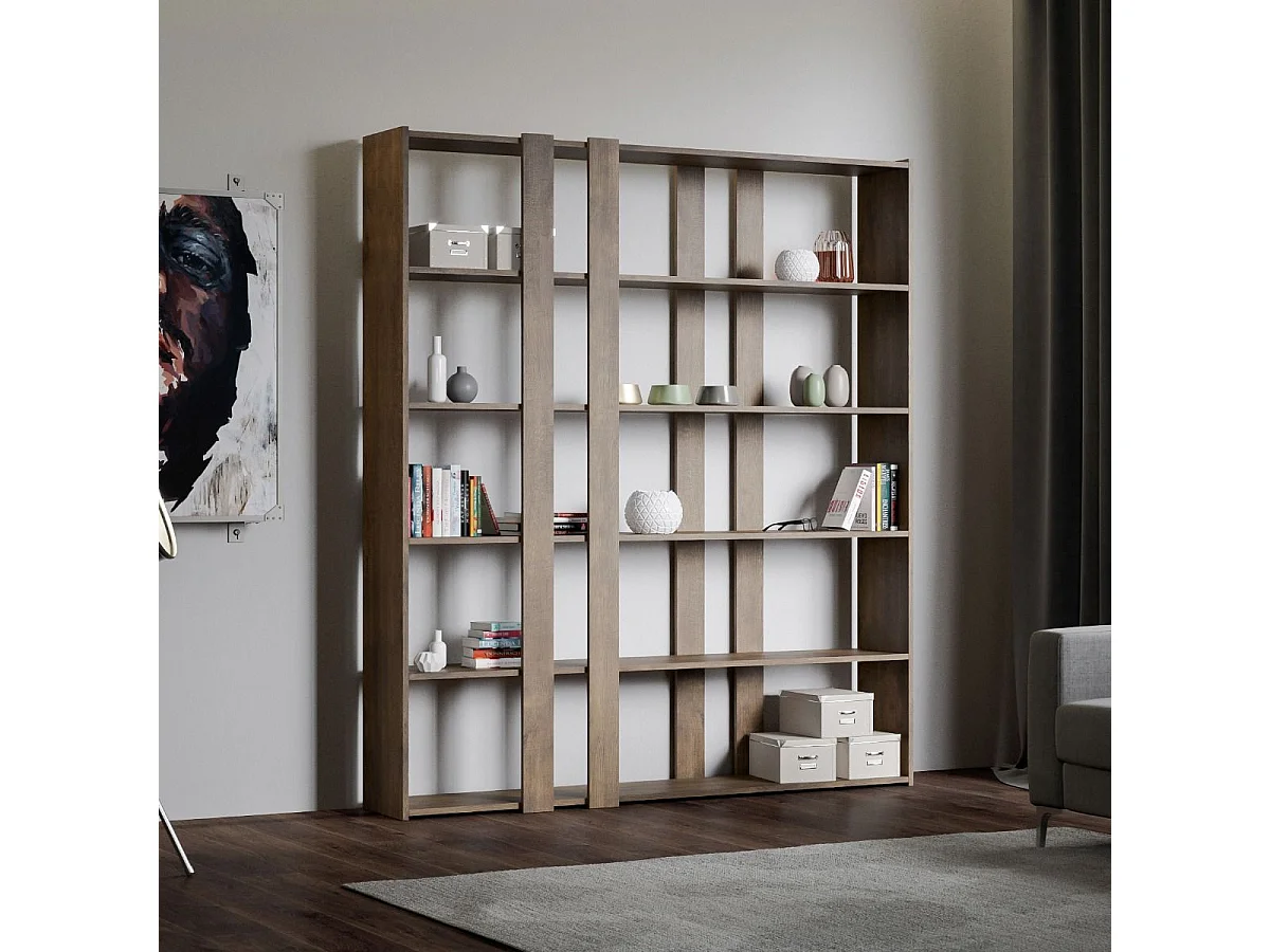 Kato Ein offenes Bücherregal aus Walnussholz