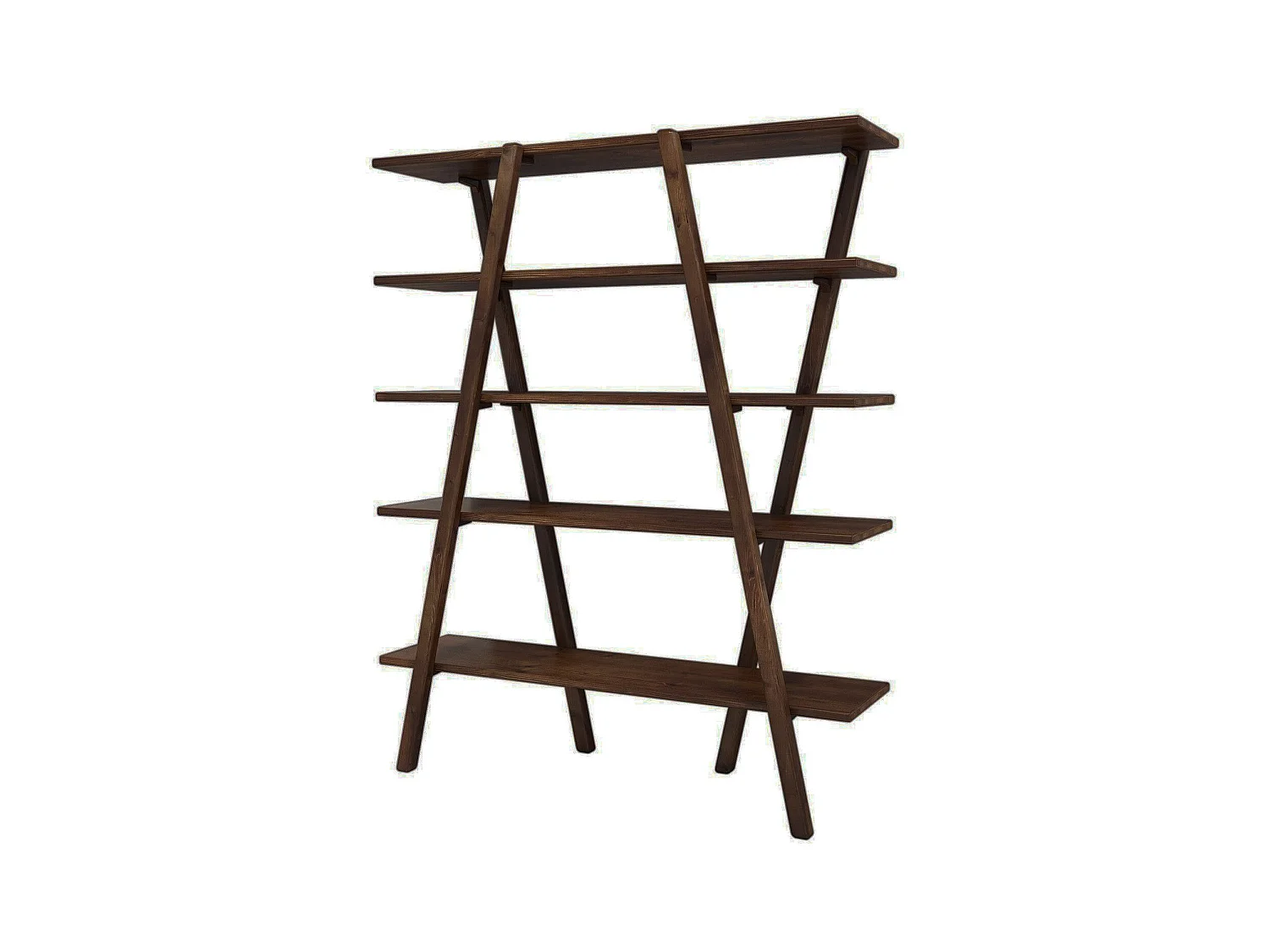 Etagères bibliothèque Abore L120xH148cm Pin massif Marron