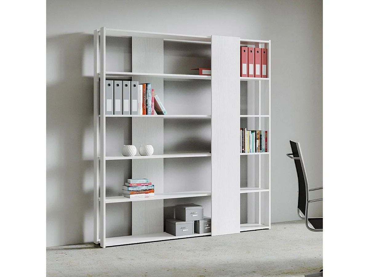 Open boekenkast Kato B Eiken wit