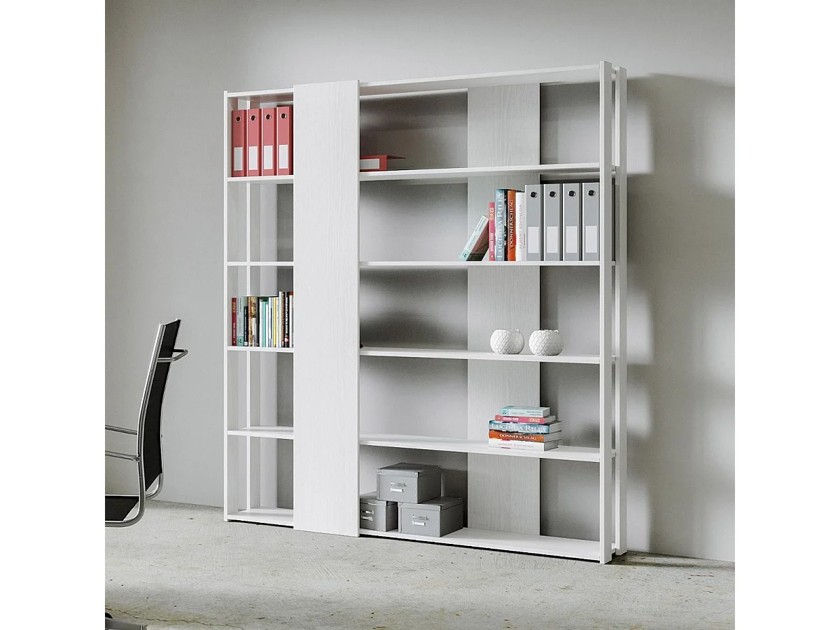 Open boekenkast Kato B Eiken wit