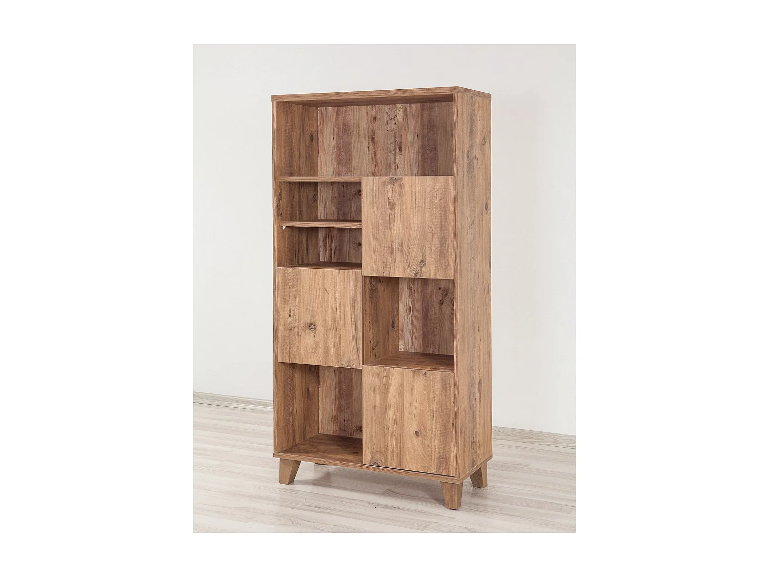 Estantería Escandinava – 80 x 155 x 36 cm – Color Pino Atlántico – 100% Melamina