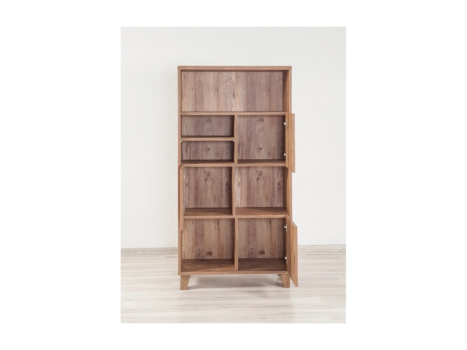 Librería elegante – 80 x 155 x 36 cm – Pino Atlántico – Melamina