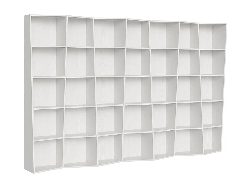 Bibliothèque moderne Trek 7 éléments frêne blanc