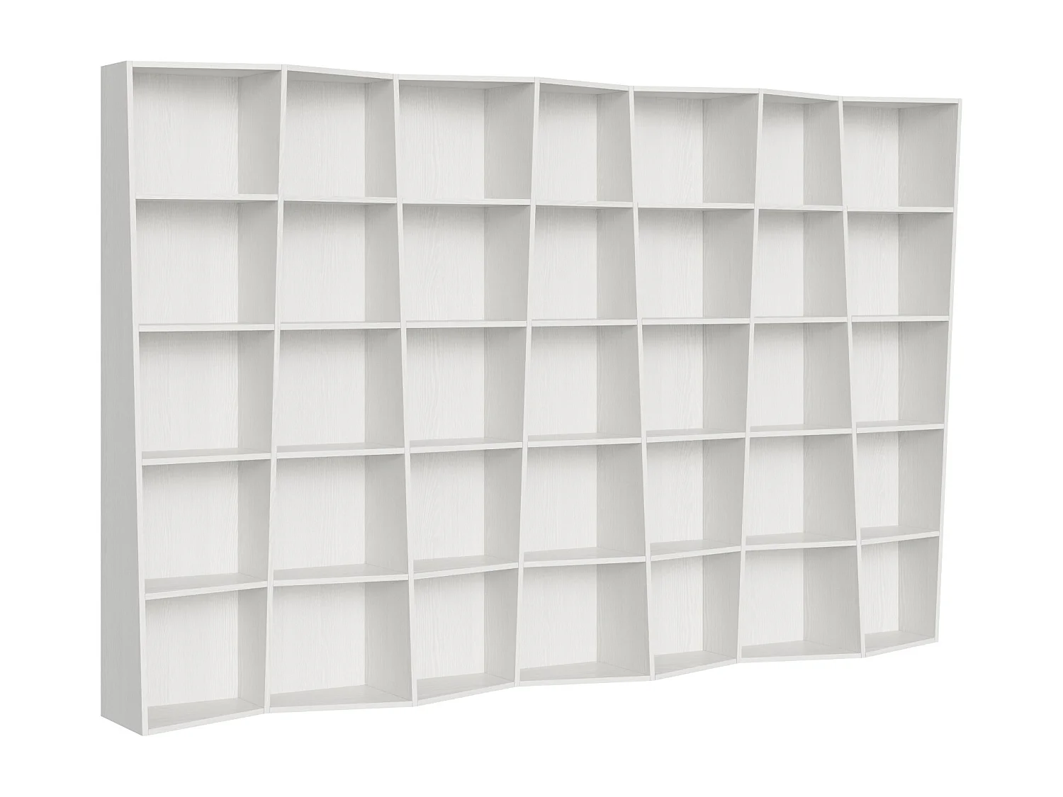 Bibliothèque moderne Trek 7 éléments frêne blanc