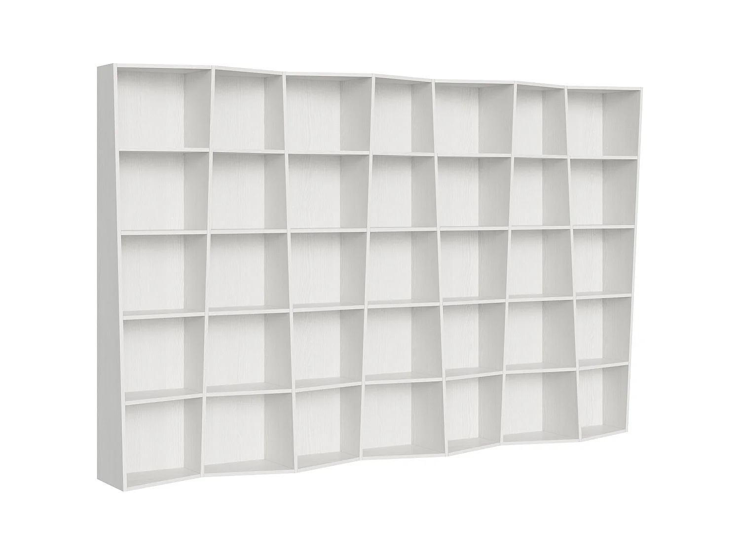 Bibliothèque moderne Trek 7 éléments frêne blanc