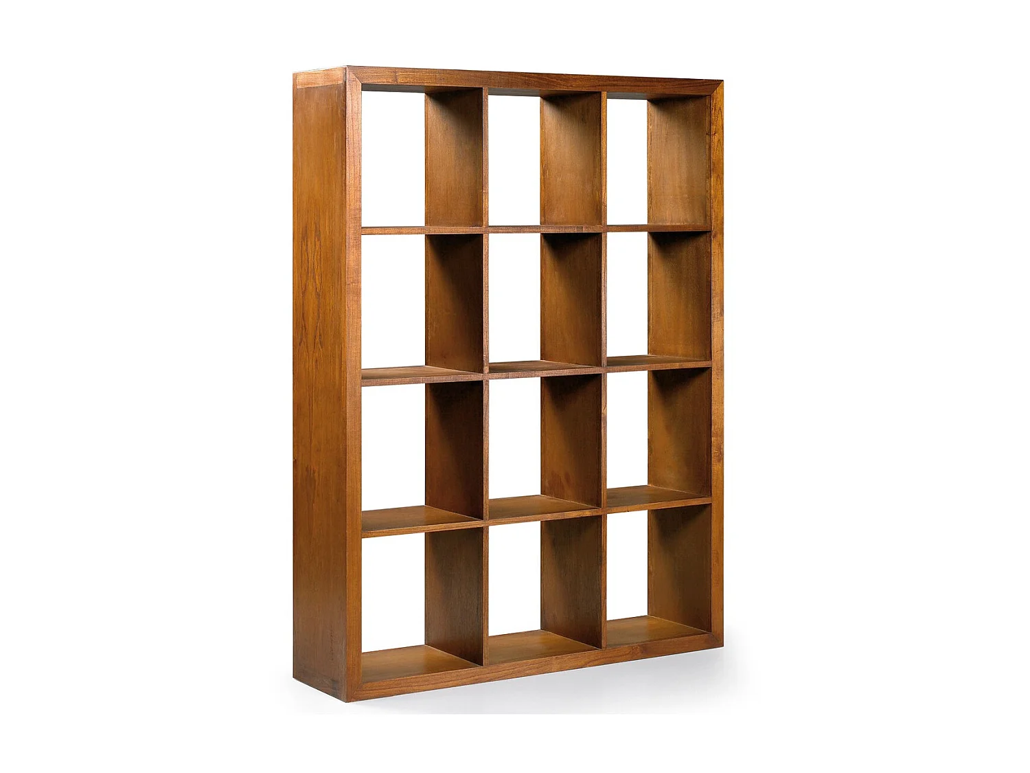 Bibliothèque en bois massif de Mindy 12 compartiments Orka 135cm