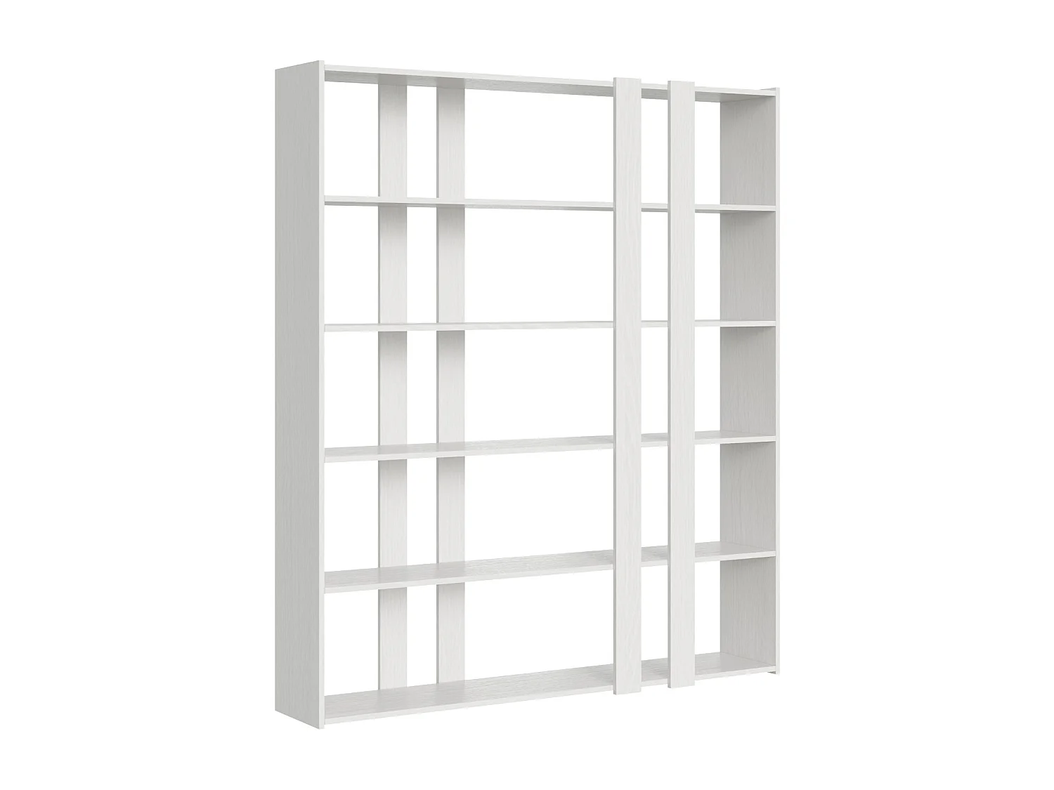 Open boekenkast Kato A Eiken wit