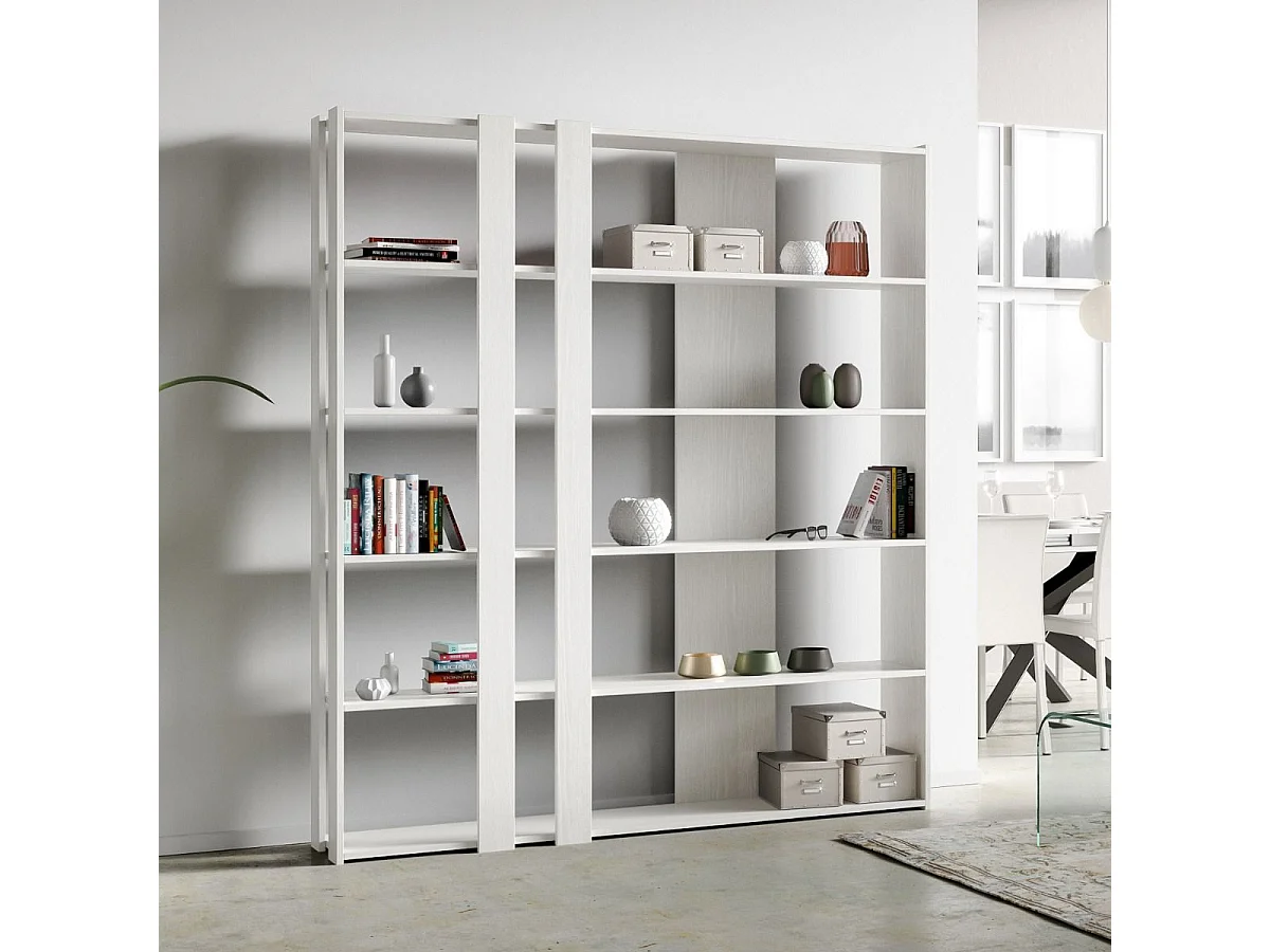 Open boekenkast Kato C Eiken wit