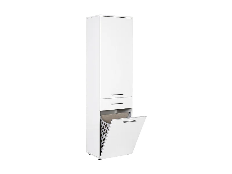 Colonne de rangement polyvalente blanche Lika 52cm