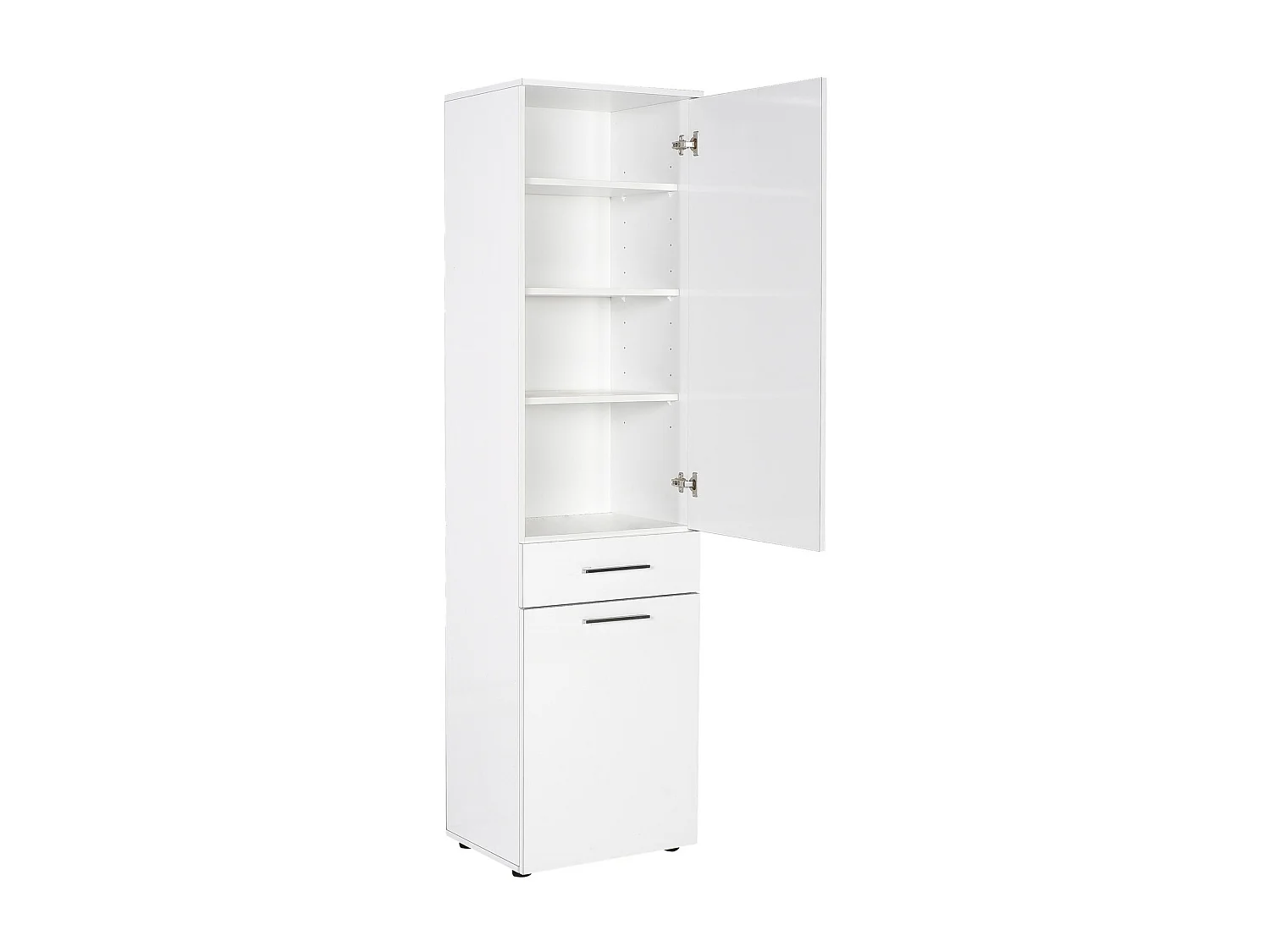 Colonne de rangement polyvalente blanche Lika 52cm
