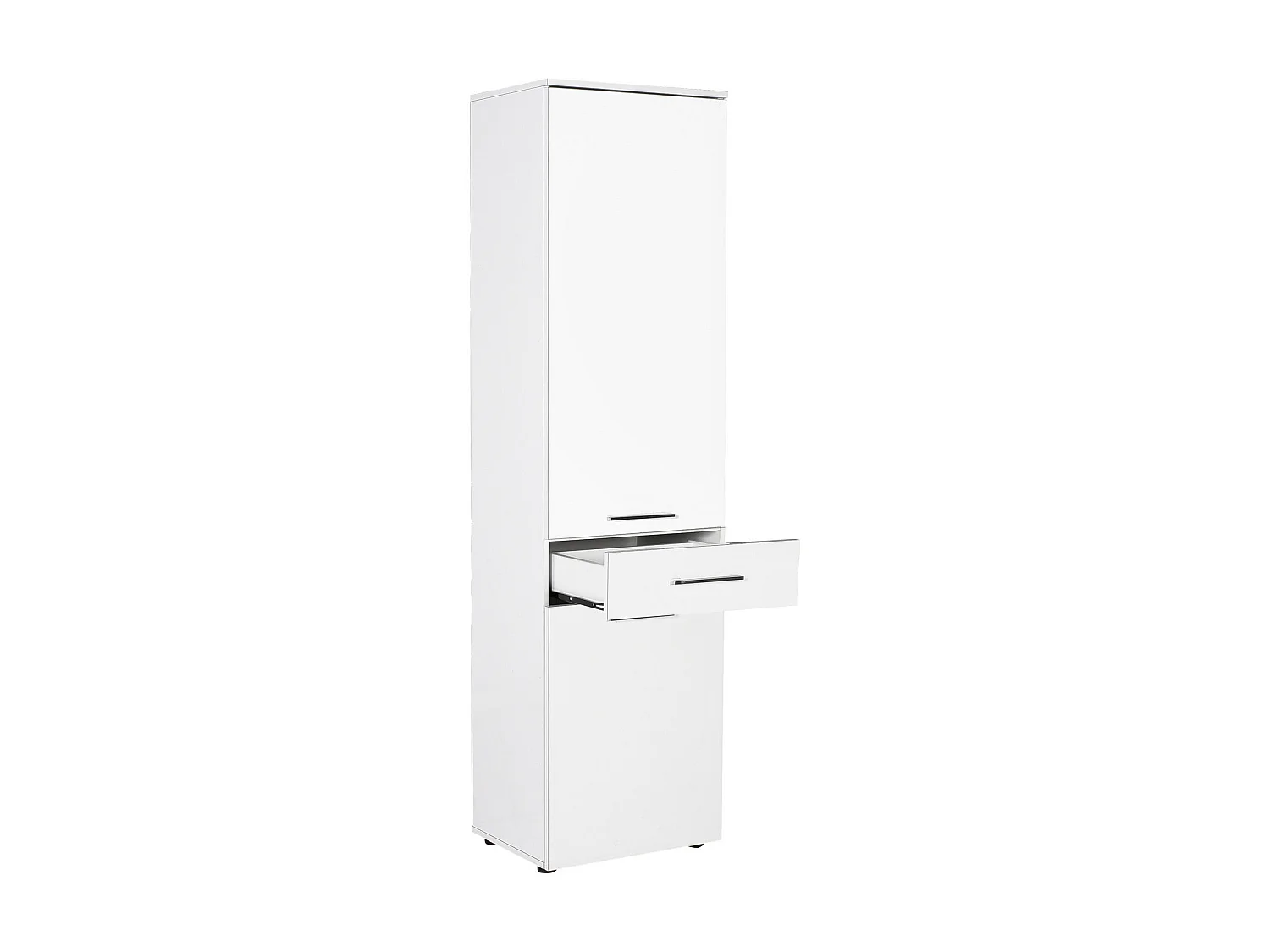 Colonne de rangement polyvalente blanche Lika 52cm